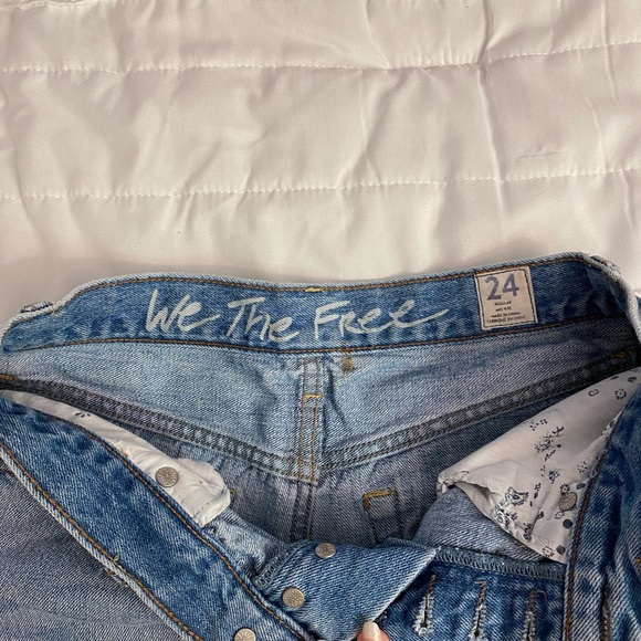 Free People High Rise Denim Shorts - Picture 3 of 3